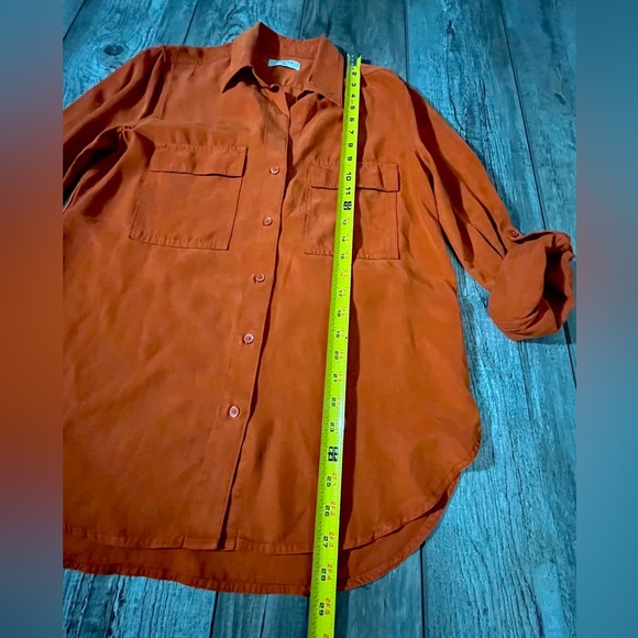 ARITZIA Babaton Utility Shirt 100% TENCEL responsibly sourced fibers - Orange - Picture 5 of 16